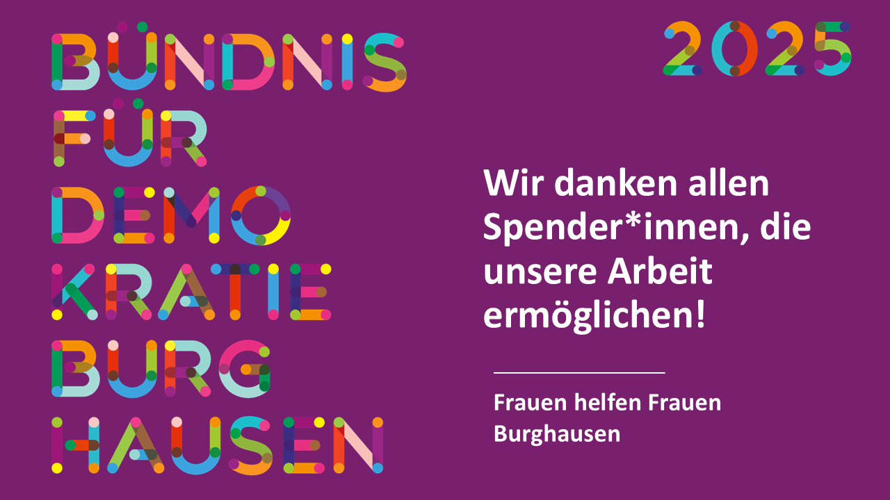 Wir danken allen Spender*innen, die unsere Arbeit ermöglichen!